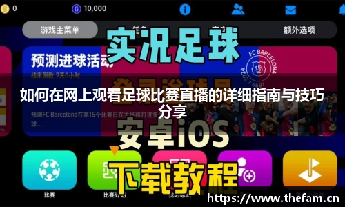 如何在网上观看足球比赛直播的详细指南与技巧分享