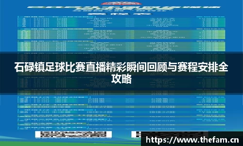 石碌镇足球比赛直播精彩瞬间回顾与赛程安排全攻略